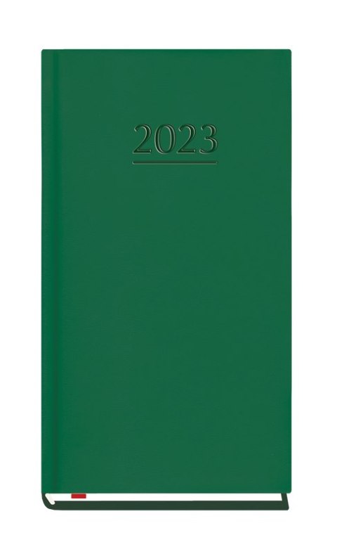 Terminarz Kieszonkowy 90x165mm 2026 - ciemno zielony Michalczyk i Prokop T-231V-Z2 kalendarz 1 tydzień na 2 stronach
