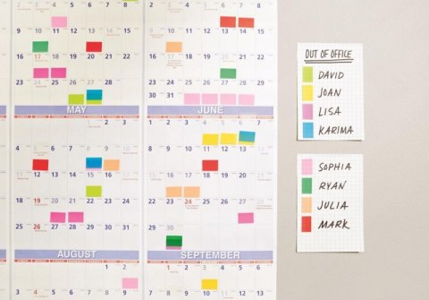 Zestaw promocyjny zakładek POST-IT (680 -P10+2), PP, 25,4x43,2mm, mix kolorów, 10+2 GRATIS