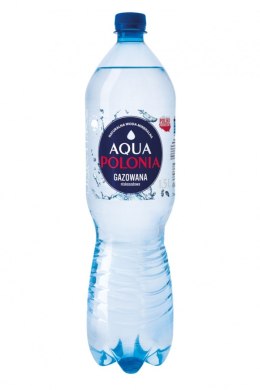BEZ KAUCJI Woda AQUA POLONIA gazowana 1.5L zgrzewka 6 szt.
