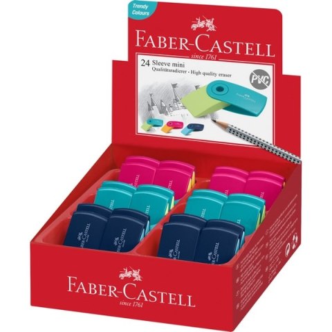 Gumka SLEEVE mini kolory trend FABER-CASTELL 182445