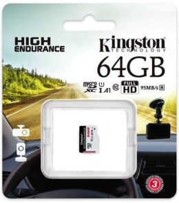 Karta pamięci High-Endurance MicroSD 64GB UHS-I U1 24/7 Kingston
