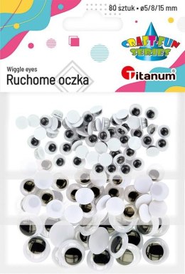 Oczka ruchome mix rozmiarów (80) 361947 TITANUM (X)