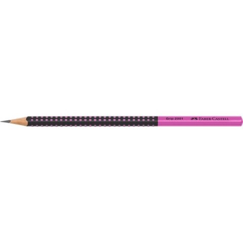 Ołówek GRIP 2001 TWO TONE CZARNY/RÓŻOWY Faber-Castell 517011 FC