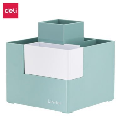 Organizer na biurko _ przybornik Deli EZ072, zielony, EZ072GR.