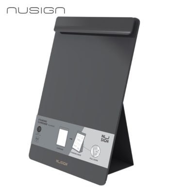Podkładka z klipsem Nusign ENS503, stojąca, format A4, czarna ENS503-BL Deli