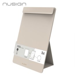 Podkładka z klipsem Nusign ENS503, stojąca, format A4, szara ENS503-SZ Deli