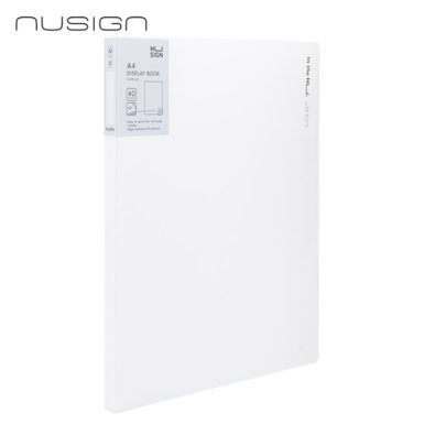 Teczka ofertowa Nusign ENS190, Display Book , format A4, 40 przegródek, biała ENS190-40W Deli