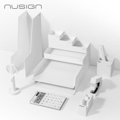 Zestaw na biurko Deli ENS003, 13 elementów, biały, ENS003_WH...