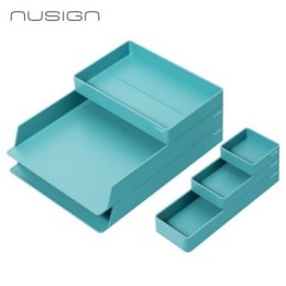 Zestaw organizacyjny Nusign ENS001, 6 elementów, niebieski ENS001-BL Deli
