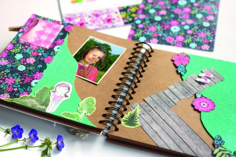 Album na spirali, 30x30cm, 30 ark, brązowe eco, 180g/m2, Happy Color HA 7631 3030-NE30